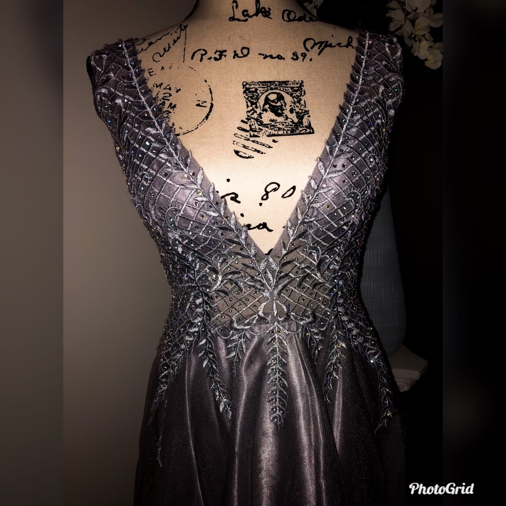 Stunning Silver Party Dress